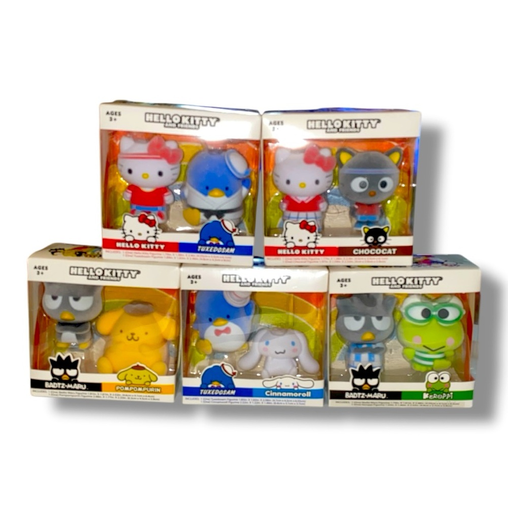 Hello Kitty and Friends - Flocked Figurines - Set of 5